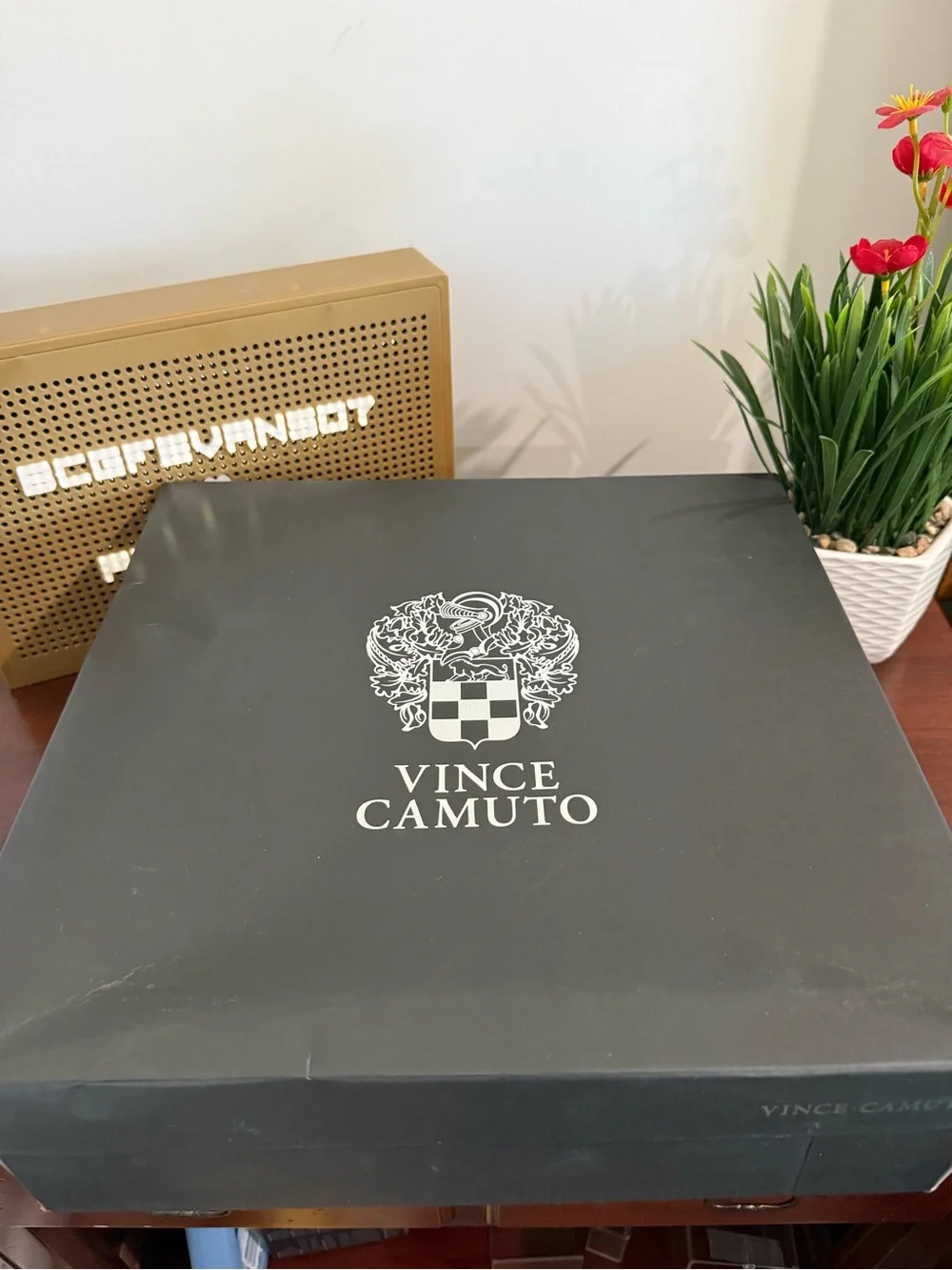 New Vince Camuto Amais Biker Womens Boots color Rich Mahogany size 6.5